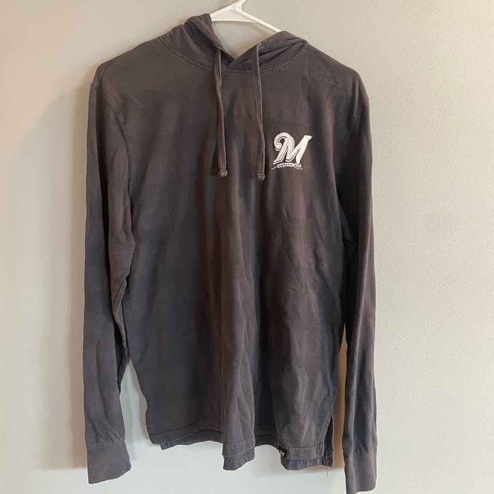 47 Brand - Milwaukee Brewers hooded long sleeve shirt - Size M